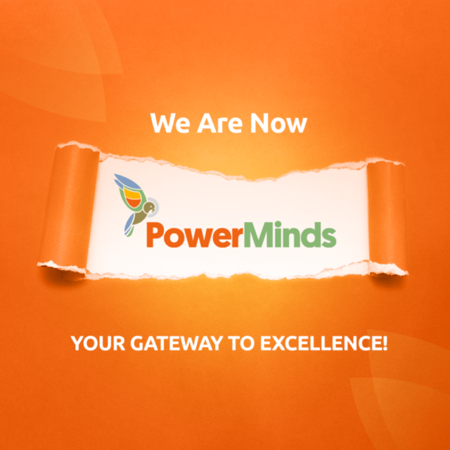 PowerMinds' social media post design showcasing the essence of excellence.
