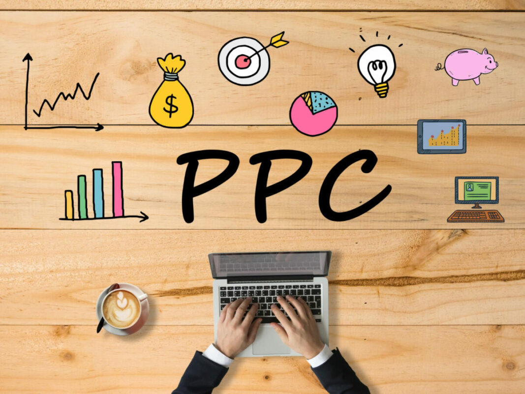 A digital image showcasing PPC performance metrics for a thriving small business.